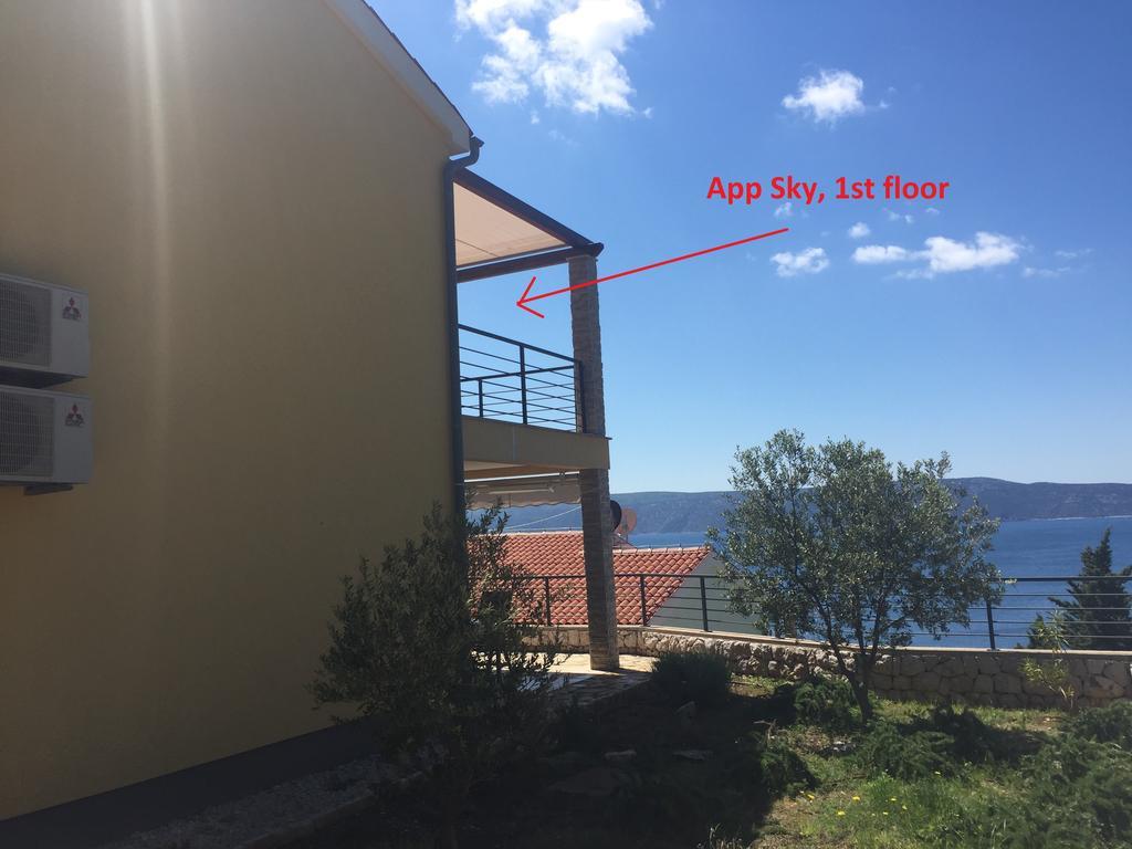Gavza Sky View Apartment Cres Buitenkant foto